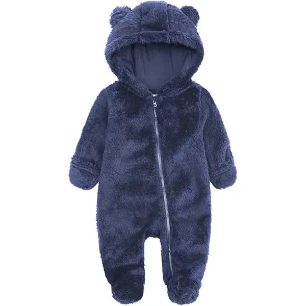 Introducing our super-soft and cozy Bear Onesie Baby, the perfect addition to your little one's wardrobe. Your baby will look absolutely adorable in this onesie that features a cute bear design. Available in classic black, it's easy to mix and match with other outfits for a stylish look. Our Bear Onesie Baby is made with the highest quality materials to ensure comfort and durability, perfect for everyday wear or special occasions. This onesie also makes a thoughtful and practical gift for new parents. Get your baby ready for a cozy day of play with our Bear Onesie Baby!