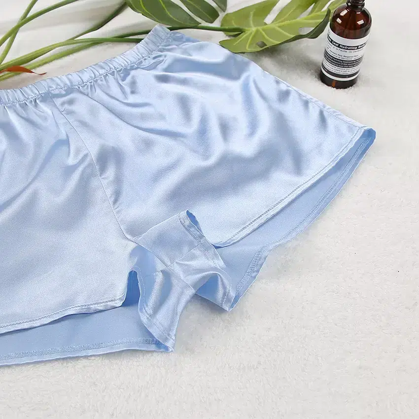 light blue shorts cheap sexy pajama set