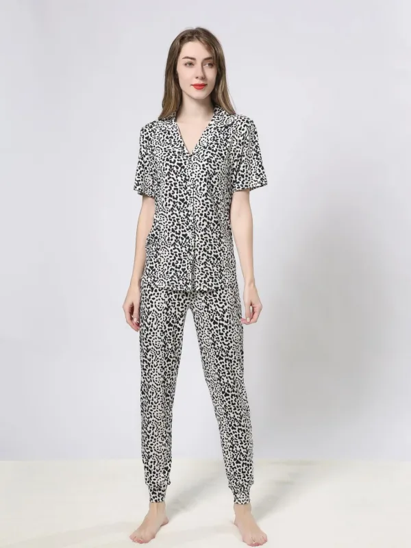 Women's milk silk brushed pajamas women's shirt trousers suit home clothes