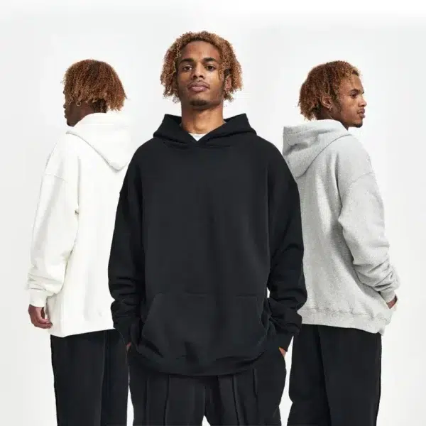 Black white grey named collective hoodie men