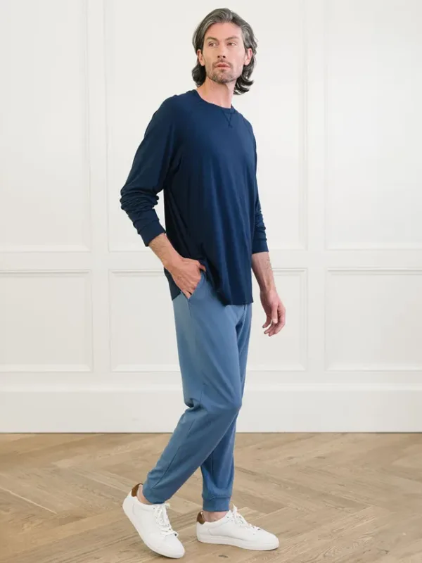 Long sleeve mens pyjama sets