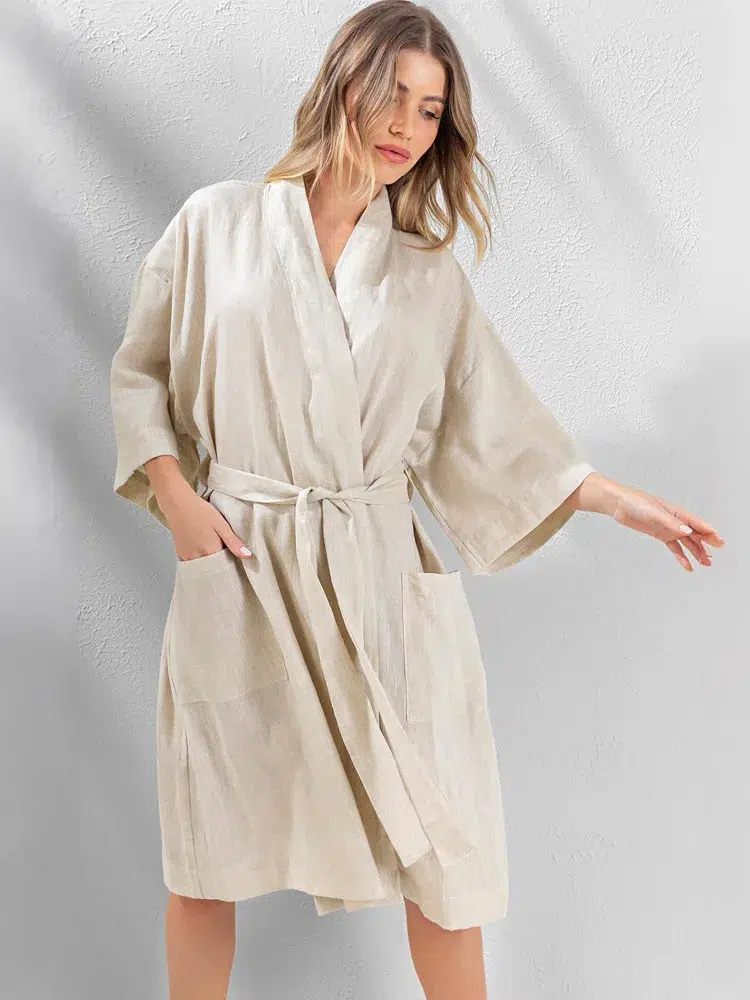 linen robe