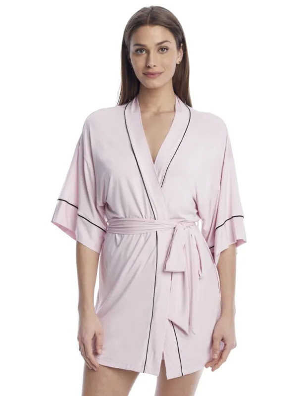 pink dressing gown
